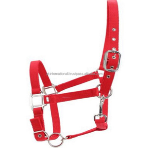 Licou cheval cheval en Nylon, vente en gros, bride en Textile, licou cheval réglable avec accessoires solides en acier inoxydable - Product Image 1