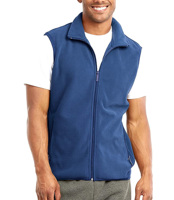 Chaleco polar transpirable de talla grande para hombre, cálido, con cremallera completa, relleno de algodón, chaqueta de invierno con cuello redondo, venta al por mayor