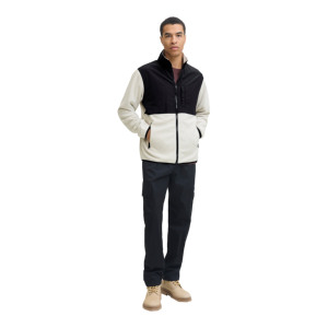 Chaqueta de Forro Polar para Hombre, Informal, Ecológica, Impermeable, Transpirable, con Cuello Alto, Cierre de Cremallera, Larga y Regular, al por Mayor - Product Image 1