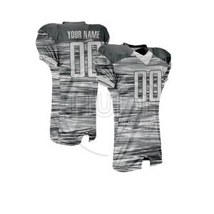 Conjunto de camiseta de fútbol americano de manga corta de diseño personalizado, uniforme de talla grande transpirable, ropa de práctica de nuevo estilo con servicio OEM - Product Image 2