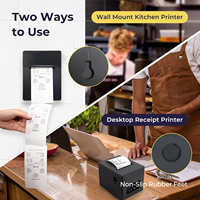 Impresora Térmica de Recibos T8320 POS de 80 mm, USB, LAN, con Cortador Automático, Compatible con Cajones de Dinero, Accesorio para Cocina y Restaurante