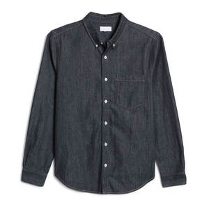 Best Design 2025 Light <b>Weight</b> <b>Men</b> Denim Shirt With Full Sleeves / OEM Custom Design New Fashionable Good Quality <b>Men</b> Denim Shirt - Product Image 6