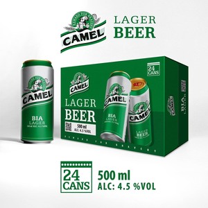 Cerveza Lager Premium Camel, Lata de 330 ml, Bebida Alcohólica Enlatada, 4.5% Vol., Fría, Vietnam, Buena Calidad - Product Image 4