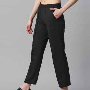 Pantalons décontractés OEM de haute qualité pour femmes, vêtements d'hiver avec de nouvelles techniques de lavage de couleur unie style Streetwear uni - Product Image 2