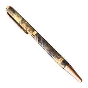 20-Year Wood Handcrafted Luxurious Executive Retirement <b>Gift</b> Resin Stabilization Twist Ballpoint Pen 0.7 mm Writing Width - Product Image 6