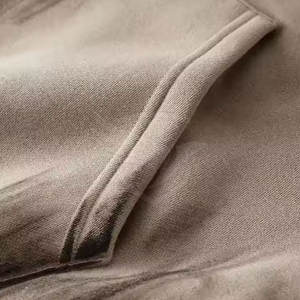 Sudaderas con capucha de lavado ácido MOQ bajo de alta calidad Sudaderas con capucha de lavado ácido transpirables de secado rápido Logotipo personalizado - Product Image 3