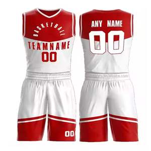 Ensembles d'uniformes de basket-ball avec logo personnalisé Pakistan Vêtements de sport respirants de grande taille Prix de gros Service OEM pour la vente - Product Image 2