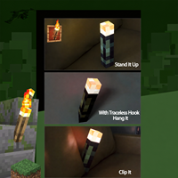 Lampe de nuit LED MSBN Pixel Torch, jouet périphérique de jeu, modèle de décoration ambiante