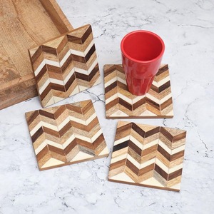 Modern Design Custom Factory Resin Inlay Walnut Wooden Coaster Beech Coaster <b>for</b> Coffee Tea <b>Cup</b> Wholesale Mats & Pads - Product Image 6