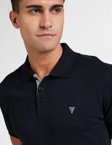 Logo professionnel le plus vendu imprimé en coton pour hommes pour Polo T-Shirt coupe régulière à manches courtes motif uni texturé - Product Image 6