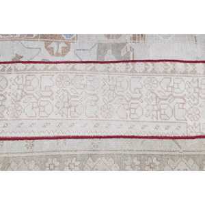 Petit tapis vintage 2,4x2,8 pieds (74x86 cm), tapis turc blanc à pois - Product Image 5