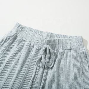 Conjunto de pijama OEM Loungewear para mujer, ropa de salón, jersey de cuello redondo de punto cepillado, ropa de descanso, traje de ocio - Product Image 6