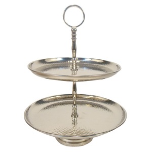 Soporte de pastel de metal niquelado perfecto para bodas, fiestas y Decoración de mesa de postres - Product Image 1