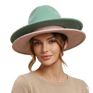 Sombrero de Fieltro de Alta Calidad para las Cuatro Estaciones con Ala Ancha, Lavado al Ácido, Logotipo Personalizado, Estilo con Imagen, Color Personalizado, Unisex - Product Image 2