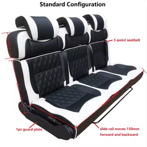 2025 Offre Spéciale personnalisé réaménagé multi-fonctionnel Rv Triple siège lit réglable inclinable luxe Van siège pour 3 personnes - Product Image 2