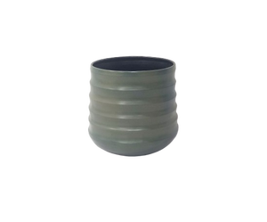 Maceta de hierro en forma redonda para el hogar, balcón y jardín, maceta para jardín, Patio, interior, exterior, producto a granel hecho a mano - Product Image 1