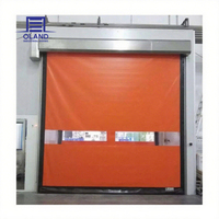 Porte rapide enroulable zippée en toile PVC auto-réparable, étanche à l'air, pour salle blanche ou entrepôt