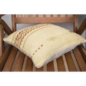 หมอนขนสัตว์ถักสีเบจ14x14หรูหราทอลายวินเทจและนุ่มออกแบบเรียบง่ายพกพาได้สำหรับเครื่องนอนสำหรับคริสต์มาส - Product Image 4