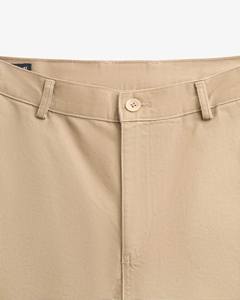 <b>Men's</b> Eco-Friendly 100% Cotton Canvas Zipper Fly Straight-Fit High Street <b>Shorts</b> Breathable Quick Dry Comfortable Summer Casual - Product Image 3