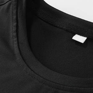 100% coton lourd personnalisé surdimensionné O-Neck T-Shirt respirant 3D lettre en relief à manches courtes avec motif solide - Product Image 3