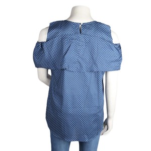 เสื้อเปิดไหล่ผู้หญิง - สีกรมท่า - สีกรมท่า/สีน้ำเงิน - Product Image 3