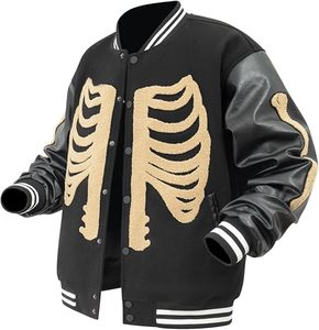 Veste de baseball en cuir pour hommes brodée en chenille personnalisée Veste universitaire personnalisée pour hommes Bomber - Product Image 4