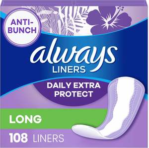 Forros Extra Protect Always Daily, largos, sin perfume, 108 unidades - Product Image 1