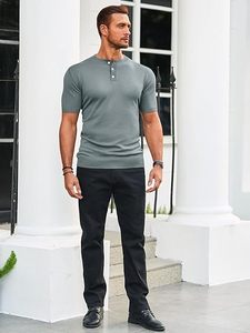 T-shirt en coton confortable pour hommes, manches courtes, en tricot, pour un usage quotidien, marque personnalisée et marque de distributeur - Product Image 4