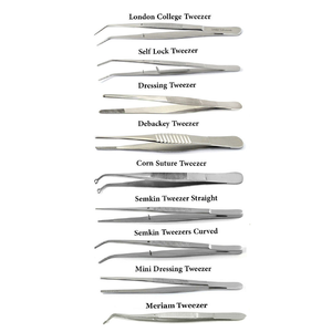 Medical Surgical Tweezers <b>Pliers</b> 18 Pcs <b>Set</b> Dental Nursing Cotton & Dressing Forceps - Product Image 5