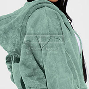 Customized Contrast New Style Ladies Pullover Acid Wash Tracksuits Custom <b>Stand</b> Collar Cotton Acid Wash Tracksuits - Product Image 6