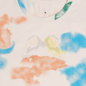 Fibra de bambú de algodón de calidad superior 230 gramos ropa de calle de verano para hombres camisetas de técnica de hojaldre impresas tela de Jersey con logotipo personalizado - Product Image 4