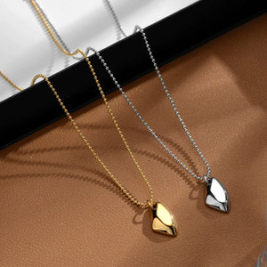 Collar de Joyería con Colgante Irregular de Acero Inoxidable 316L, Chapado en Oro de 18k, Resistente al Agua y al Deslustre, Estilo Vintage, para Mujer - Product Image 2