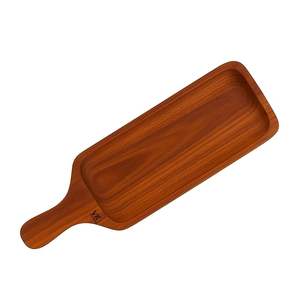 Plateau de service en bois de qualité supérieure avec poignées pour un transport facile, idéal pour les dîners de famille et les rassemblements en plein air - Product Image 3