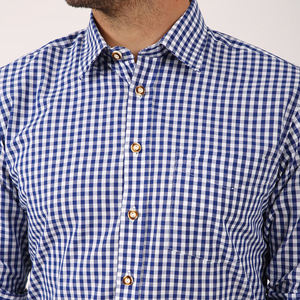 Chemise en coton à manches longues pour hommes de haute qualité personnalisable style traditionnel allemand bavarois Oktoberfest élégant pour l'automne - Product Image 3