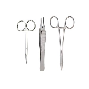 Instrumentos Quirúrgicos Manuales de Acero Inoxidable Reutilizables de un Solo Uso: Pinzas Adson, Tijeras Iris, Portaagujas Mayo Hegar - Product Image 3