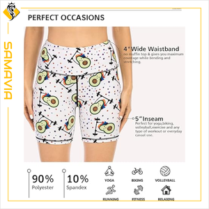 Samavia กางเกงขาสั้นออกกำลังกายเอวสูงไร้รอยต่อน้ำหนักเบาระบายอากาศได้ดีสำหรับยิมและโยคะออกแบบได้ตามต้องการ - Product Image 4