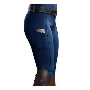 Pantalones de Montar a Caballo de Alta Calidad para Mujer, Elásticos en Cuatro Direcciones, de Spandex/Nailon, Antibacterianos, de Secado Rápido, con Bolsillos, Sin Costuras - Product Image 4
