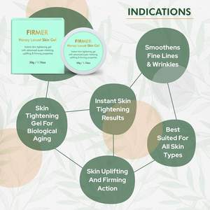 Gel raffermissant instantané pour la peau avec du miel pour une peau revigorante, raffermissante et vitalisante, pour le cou et le visage pour hommes et Women-50g - Product Image 5