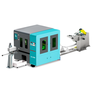 Thép Dải/cuộn dây sợi laser cắt dây chuyền sản xuất với tự động uncoiling, san lấp mặt bằng, cho ăn, chỉnh sửa và tự động cắt - Product Image 1