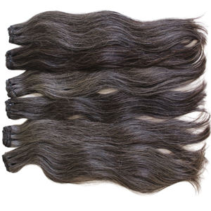 Paquetes de Cabello Humano Gris Plateado Baratos al por Mayor, Paquetes de Cabello Humano Vietnamita Virgen con Doble Trama, Sin Enredos ni Caída - Product Image 3