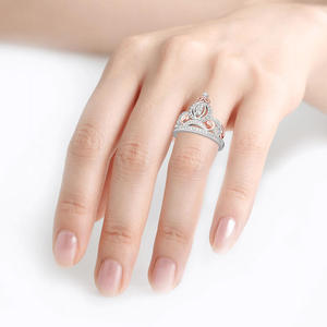 Bague Jeulia « Le Rêve de Cendrillon » en forme de calèche citrouille, en argent sterling avec zircon, bijoux de mariage - Product Image 4