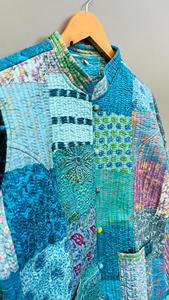 ชุดกิโมโนผ้า Kantha ที่เป็นแรงบันดาลใจวินเทจ - ชุดกิโมโนผ้า Kantha โบฮีเมียนเนื้อกลางทุกเพศในราคาขายส่ง OEM จํานวนมาก - Product Image 3