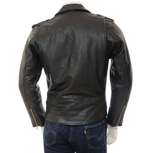 High Street Style Regular Fit Men's Leather Jacket Winter Season Outdoor Wear Fashionable - Product Image 2
