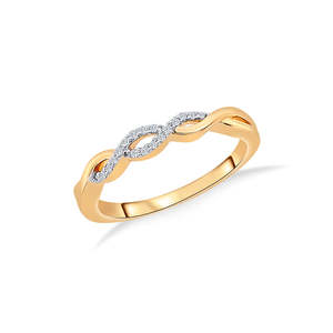 แหวนเพชรทองคำ 18K รุ่นทวิเซลล์ ลูป - Product Image 2