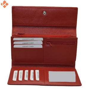 2025 personnalisé femmes grande capacité zéro portefeuille vente chaude pince en cuir souple avec longue pince à billets à motif Simple inclus - Product Image 2