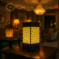 Lampe décorative d'intérieur noire haut de gamme DTN.001.02 avec source de lumière LED, matériaux de haute qualité, garantie de 3 ans
