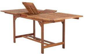 Sofá moderno de Acacia para exteriores con mesa rectangular de extensión duradera para muebles de hogar o patio - Product Image 1