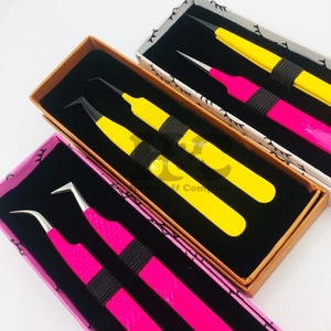 แหนบต่อขนตาสแตนเลสมาใหม่พร้อมโลโก้ฟรีเคล็ดลับปริมาณแบบยั่งยืนและกล่องกระดาษบรรจุภัณฑ์ขนมิงค์ - Product Image 5