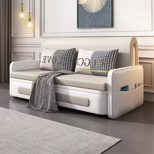 Canapé-lit moderne multifonctionnel avec rangement escamotable, idéal pour chambre simple/double, salle de bain, salon, bureau à domicile - Product Image 1