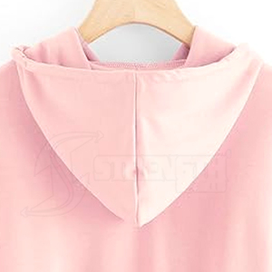Sudaderas de alta calidad para mujer Crop Top Hoodie 2024 nuevo estilo OEM ODM Casual logotipo personalizado impresión Crop Top Hoodie - Product Image 6
